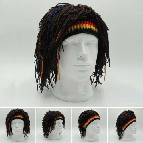 Bonnet Rasta avec Dreadlocks sur fond blanc  | Rasta-Lion™