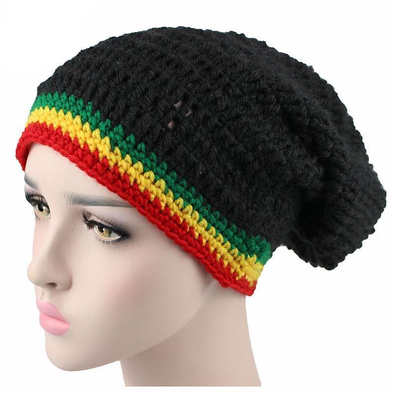 Bonnet Rasta Au Crochet noir | Rasta Lion
