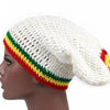 Bonnet Rasta Au Crochet blanc | Rasta Lion