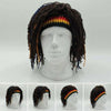 Bonnet Rasta avec Dreadlocks vue de face et profil | Rasta-Lion