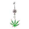 Piercing Rasta Feuille 316L Stainless Steel Maple Leaf Dangle Belly Navel Ring Weed Bar Button Women Sexy Body Piercing Jewelry | Rasta-Lion™ : Magasin Rasta en Ligne