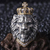 Bague tête de Lion avec brillants imitation diamant | Rasta Lion