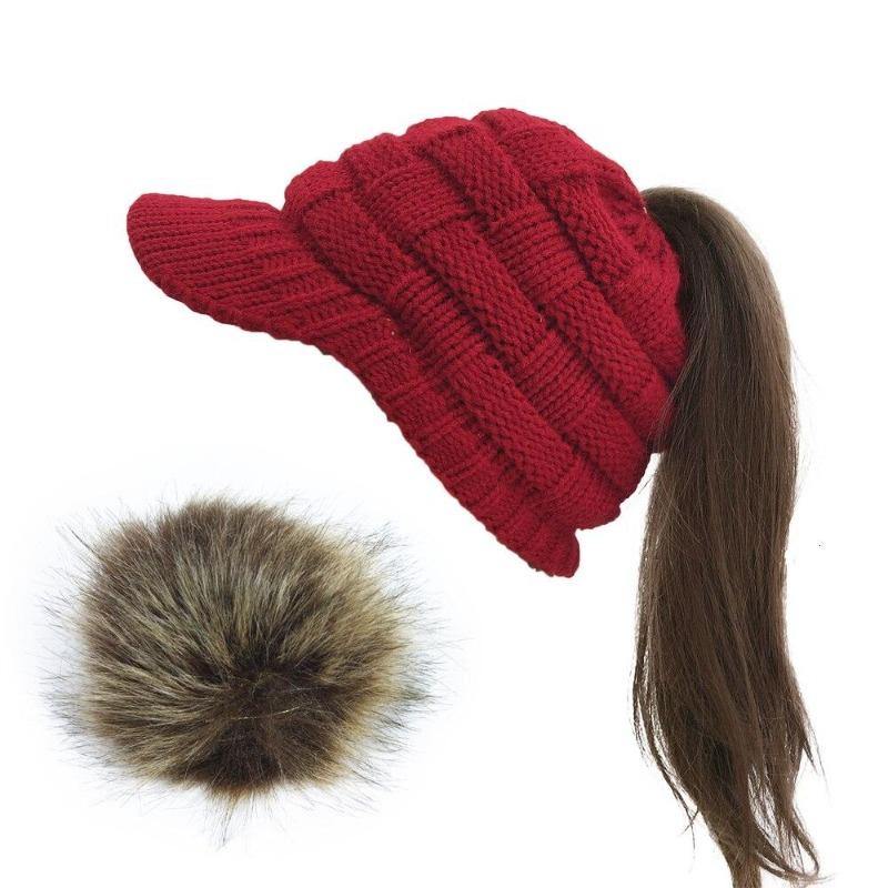 Bonnet Casquette Femme Ouverte avec pompon amovible | Rasta-Lion