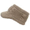 Casquette Laine Femme Ouverte beige foncé | Rasta-Lion