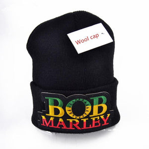Bonnet Bob Marley Unisex, Noir | Rasta-Lion™ - La Boutique Rasta.