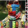 Bandana tube psychédélique utilisé en cache nez | Rasta Lion