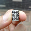 Perles Cheveux Viking Rune Tiwaz Argent | Rasta Lion