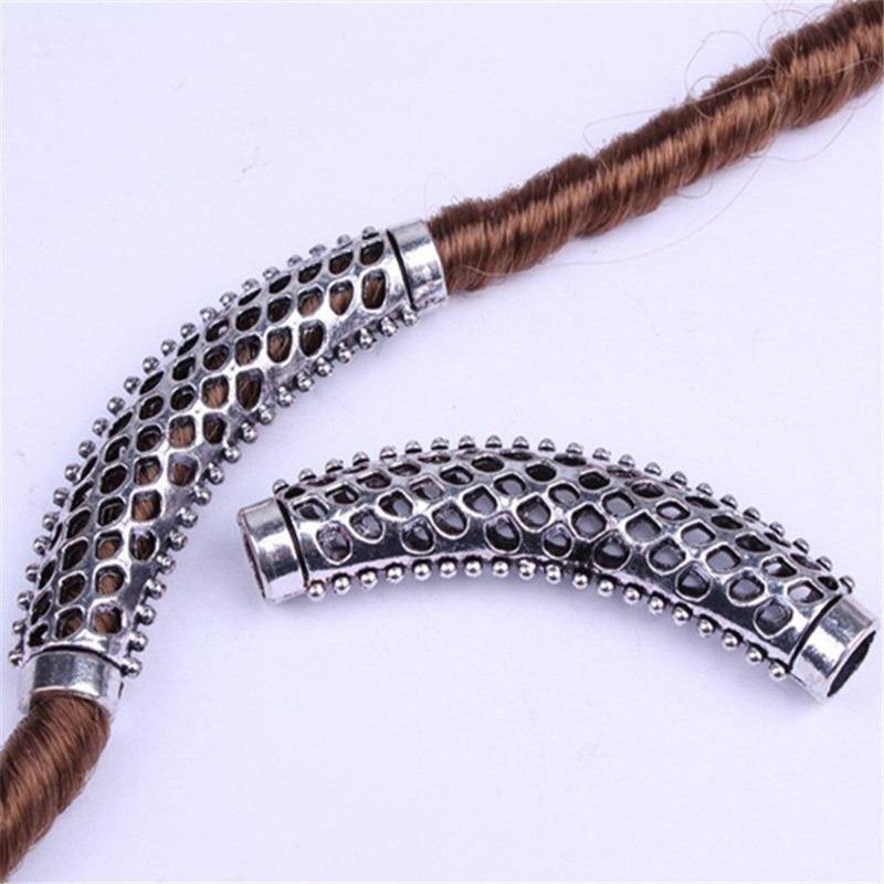 Bijoux dreadlocks viking métal blanc | Rasta Lion