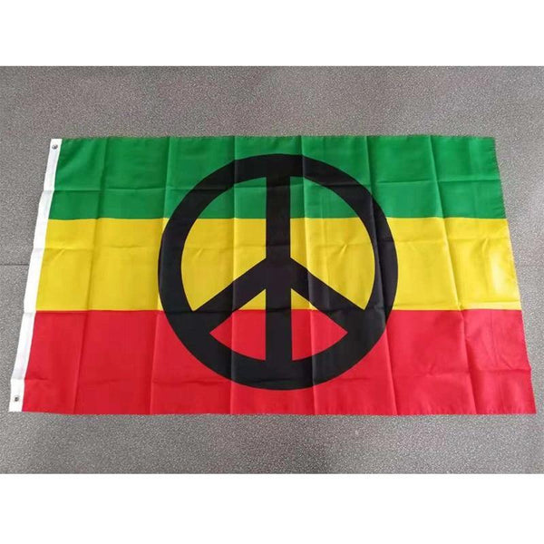 Drapeau Rasta.<br> "Peace and Love". | Rasta-Lion™ : Magasin Rasta en Ligne