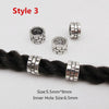 Tube dreadlocks 6.5 mm 5pcs                            Metal different styles viking hair braid dread beard dreadlock beads rings tube for women men accessories | Rasta-Lion™ : Magasin Rasta en Ligne