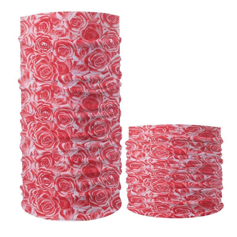 Bandana tube fleur rose  | Rasta Lion