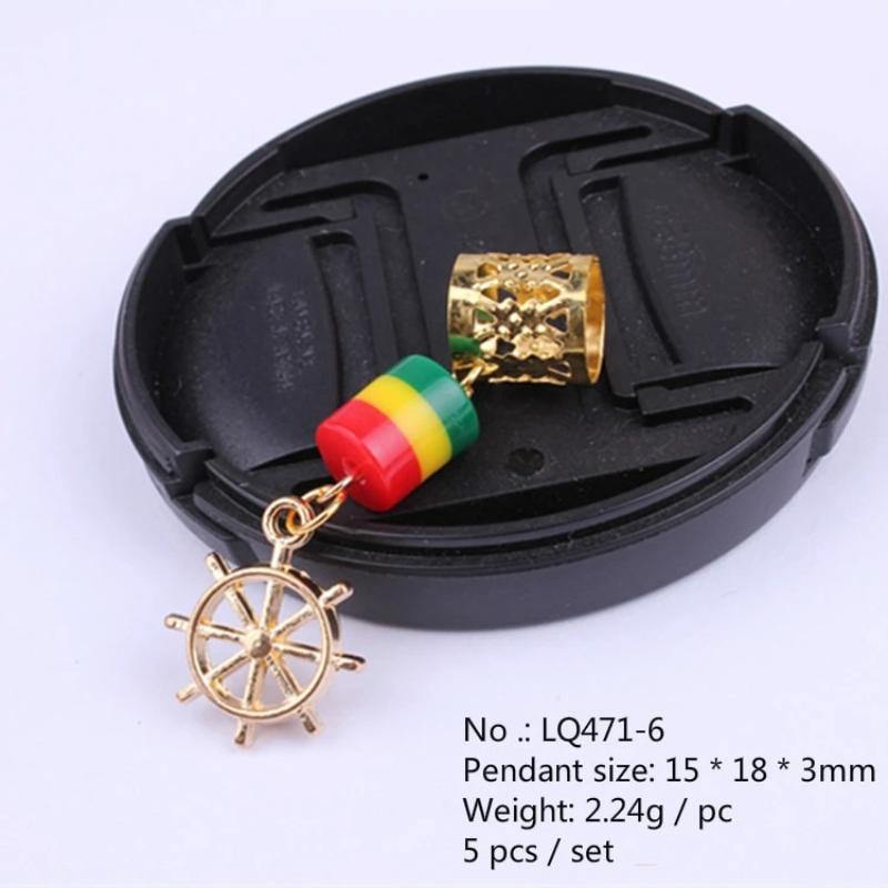 Bijou dreadlocks roue de navire | Rasta-Lion