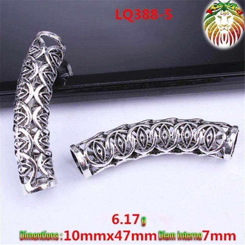 Bijoux dreadlocks Argent 7 mm | Rasta Lion